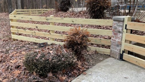 custom wood fencing